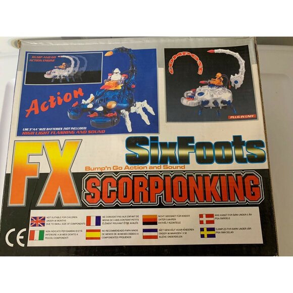 RARE VINTAGE‎ 90'S SPACE SIX LEG FX SCORPION KING FIGHTER ROBOT CHINA NEW… - Picture 6 of 6
